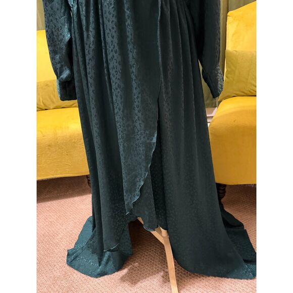 Alexa B Nites Jade Teal Jacquard Evening Gown – Woman’s 18W - Picture 3 of 9